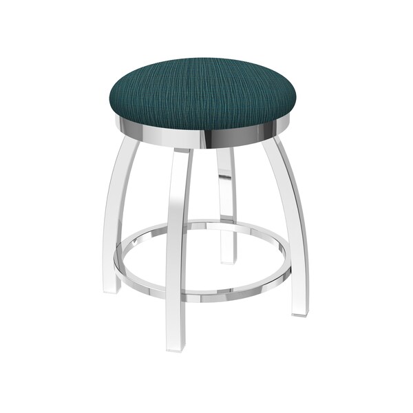 18" Swivel Vanity Stool, Chrome Finish, Graph Tidal Seat